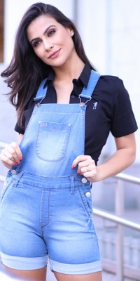 Jardineira Jeans